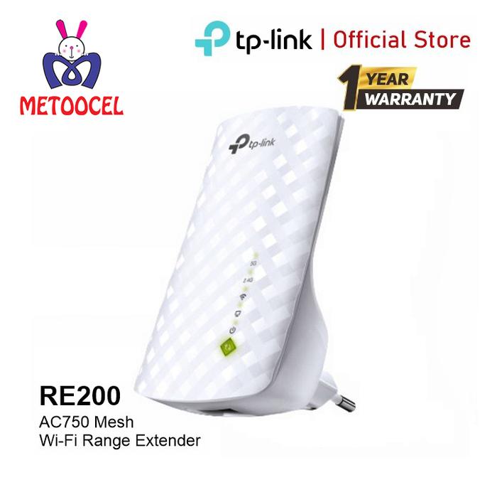 Gambar TP-Link RE200 AC750 Wi-Fi Range Extender Repeater Port Ethernet 10/100M dan Antena Internal 3 Buah untuk Sinyal Lebih Kuat dari Metoocel Official Kota Administrasi Jakarta Barat Tokopedia