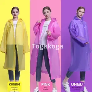 Jas Hujan Transparan Import Fashionable Jas Hujan Single Korea Murah
