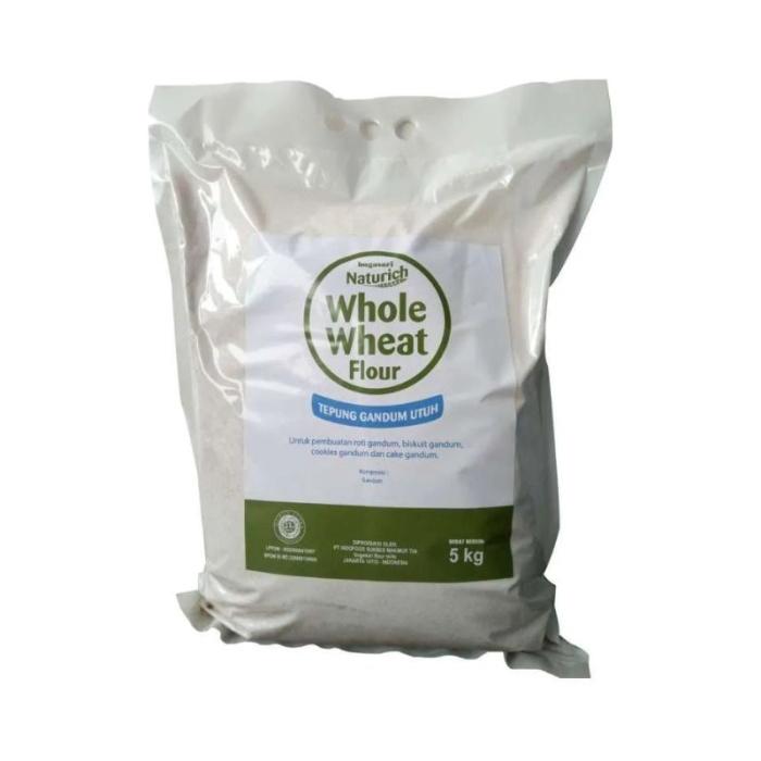 Gambar Whole Wheat Flour - Bogasari Brand Naturich dari fatarfood online shop Kota Denpasar Tokopedia