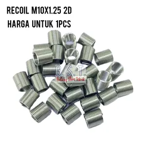 recoil drat baut 14. M10×1.25 2D material per stainles steel