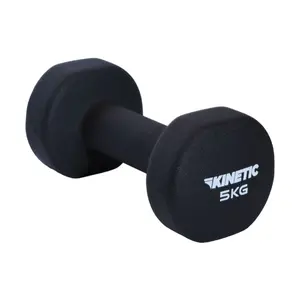 Berwyn Dumbbell Barbel Neoprene 5 Kg - Hitam
