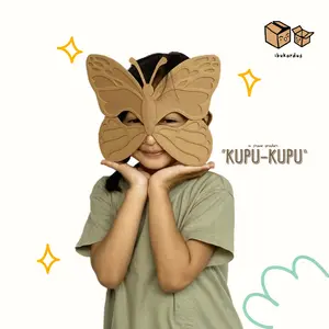 Topeng Kupu-kupu - Mainan Kardus Rakit Sendiri (DIY) dan Bermain Peran