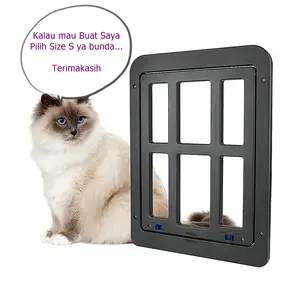 MAGNETIC PINTU ANJING MAGNETIK FLAP DOOR DOG 2 WAY MARK III SIZE S HITAM UNTUK ANJING KECIL HINGGA BESAR UNTUK RUANGAN TANPA AC OUTDOOR