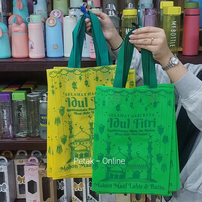 Gambar 1 LUSIN TAS IDUL FITRI 30x40 CM/ SPUNBOND/ PRESS/ GOODIE BAG dari Petak online Jakarta Timur Tokopedia