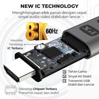 Gambar Kabel HDMI Type C 3.1 to HDMI Dongle MHL Mirroring Cable 8K 60Hz Anycast Dongle Miracast Mirascreen Ezcast Converter Smartphone Tablet HDCP 2.2  Kabel HDMI HP ke TV Monitor Proyektor PX MHA-8K60 dari PX Official Store Kota Administrasi Jakarta Utara 5 Tokopedia