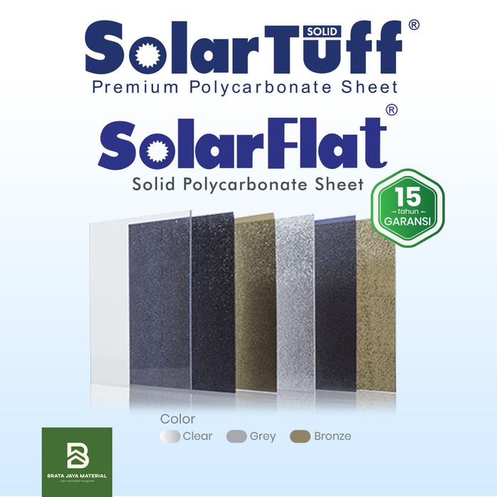 Jual SolarFlat 1.2mm Solar Flat Solartuff Solid Solar Tuff Atap 1 Roll ...