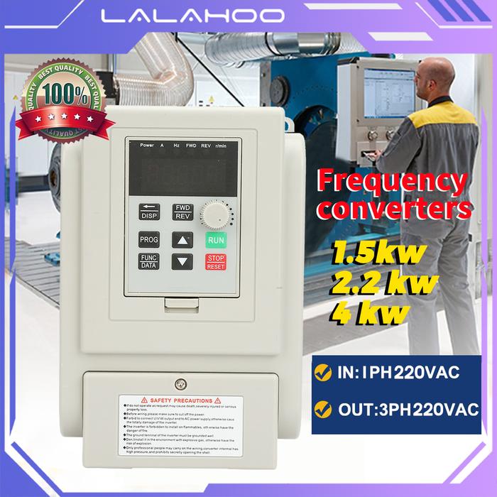 Jual Frequency Inverter Converter VFD input 1phase 220V output 3phase ...