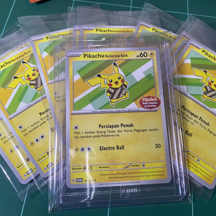 Jual Kartu Pokemon ID SV-P Promo Pikachu Berkemeja Batik V1 Indonesia ...