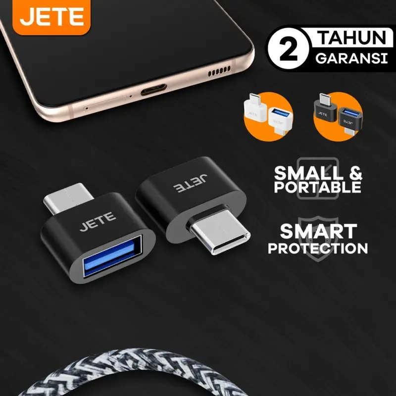 OTG Mini USB to Type C | Adapter Converter JETE OTG Type C 1