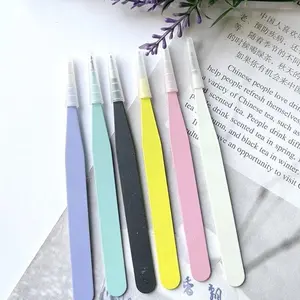 Craft Tweezer Pastel Color / Pinset Lurus Penjepit Presisi Sticker