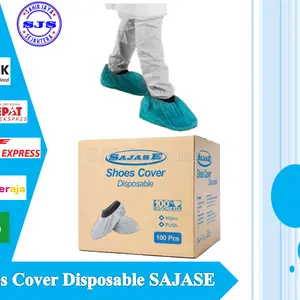 Shoes Cover Disposable Non Woven Sajase Cover Shoes Apd Shoes Cover Medis 1 Box isi 100 Pcs