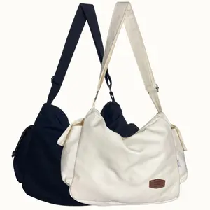 DiaryLabs -  Slingbag Canvas Kanvas Besar polos Selempang