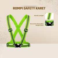 Gambar rompi safety karet safety vest elastic orange - Orange dari Big Owner Official Kota Medan 2 Tokopedia
