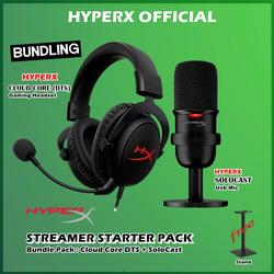 Promo HyperX Streamer Starter Pack Cloud Core Headset & Solocast