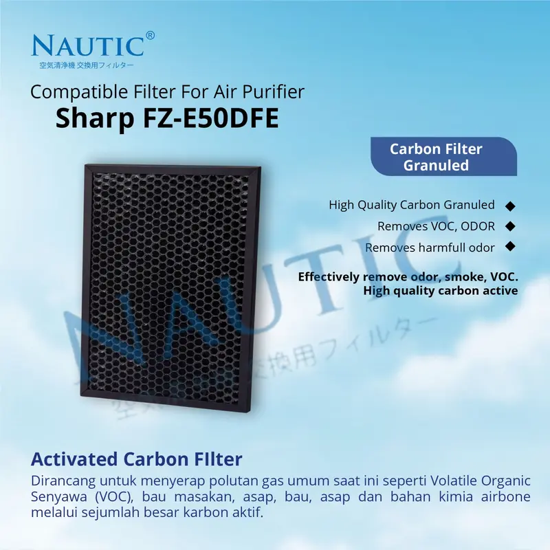 Filter Sharp Air Purifier FP E50 FP-E50Y FP-E50Y-W Replacement Filter 2