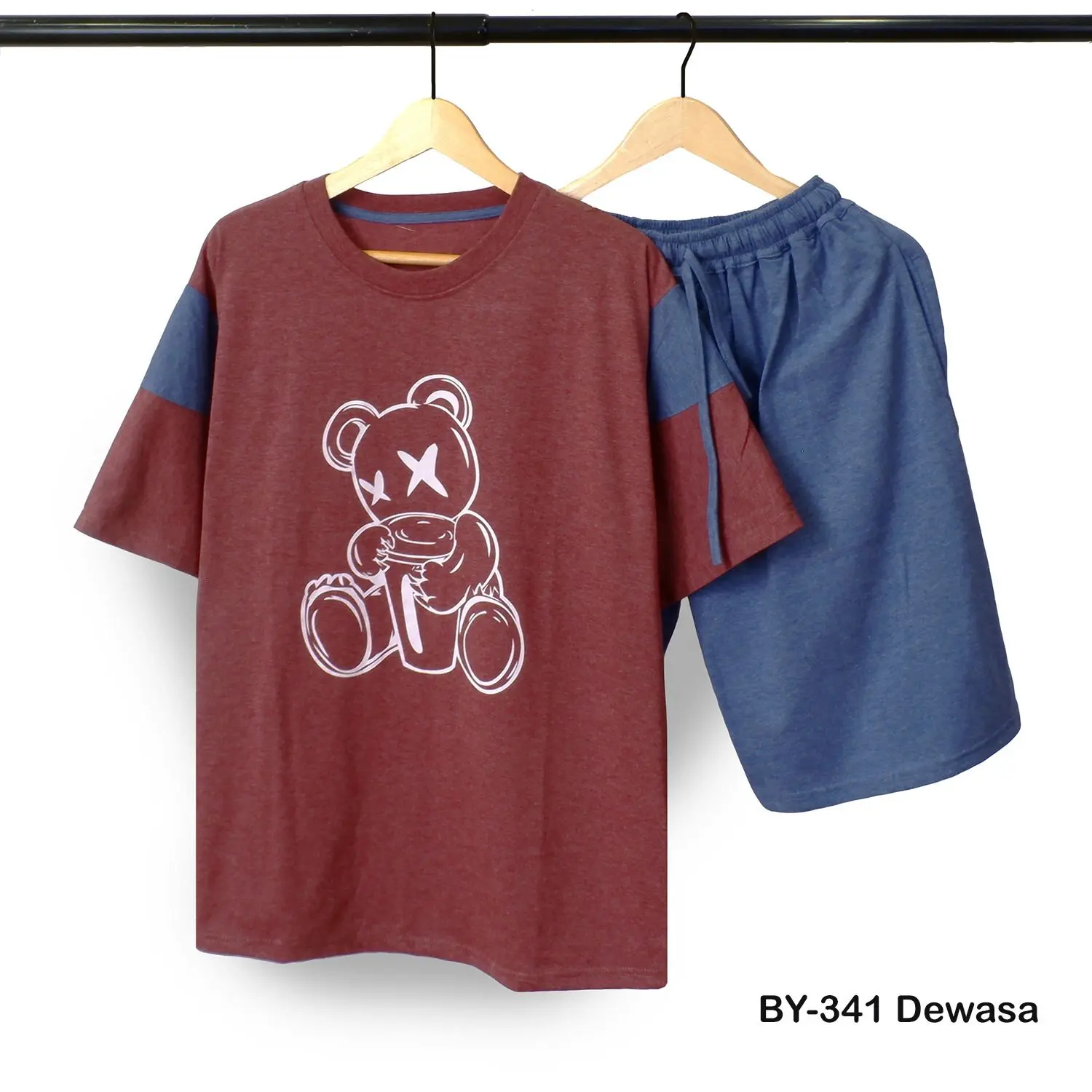 Setelan Dewasa Laki-Laki Baju Tidur Dewasa Laki-Laki F-160 LD 115-120c