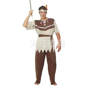 Pakaian Pria Cosplay Suku Indian India America Hantu Setan Prank