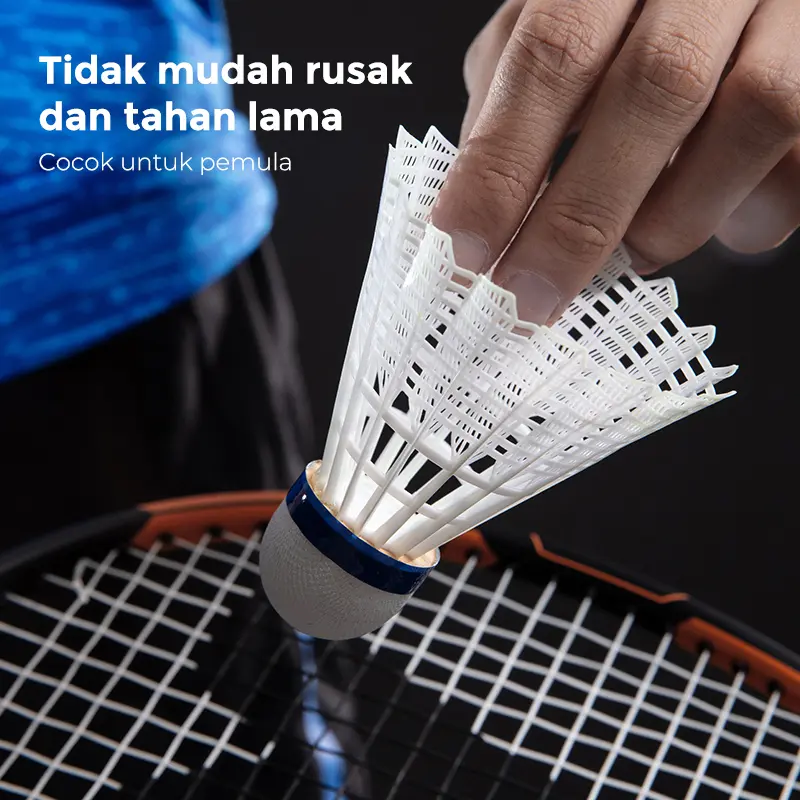 Agnite Kok Badminton / Kok Bulutangkis / Shuttlecock Nylon Isi 3 F2211 4