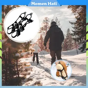 24 Gigi Alas Sepatu Mendaki Anti Slip Sepatu Salju Alas Shoes Ice