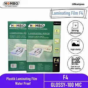 Laminating Film Ukuran F4 Hombo