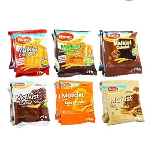 Roma malkist renceng crackers,abon,coklat,keju,cream,kelapa,cappucino