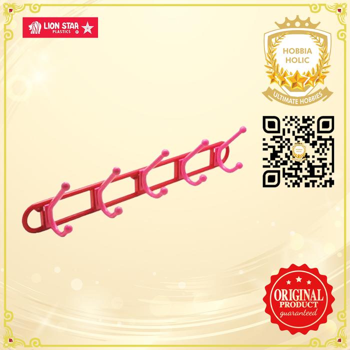 Gambar Gantungan Baju Kapstok Plastik Lion Star Warna Pink dari hobbiaholic Kab. Bogor Tokopedia