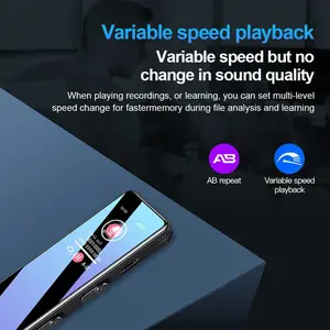 Perekam Suara Portabel Voice Recorder Noise Reduction MP3 32GB