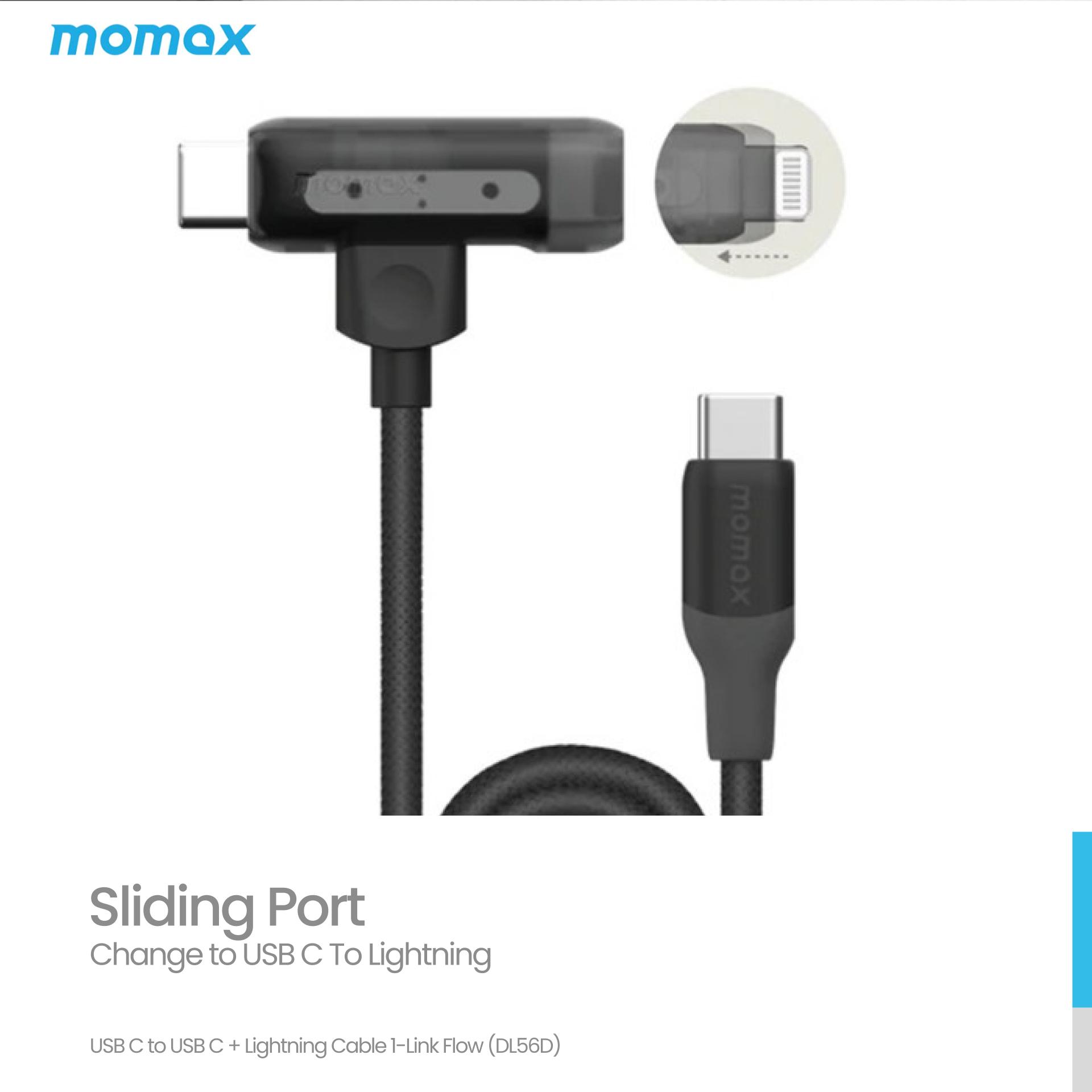 Cable Data USB C to iPhone Lightning Momax MFi PD Fast Charging Kabel