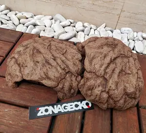 HIDING CAVE REPTILE Leopard gecko , tarantula, Tokek reptil size M