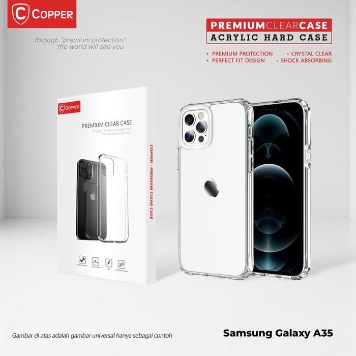Gambar COPPER Acrylic Clear Case Kompatible Untuk - Samsung A35 - Copper Acrylic Bening / Clear Premium dari Copper.Medan Kota Medan Tokopedia