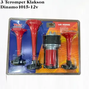 KLAKSON TEROMPET 3 CORONG TELOLET DINAMO 12V + RELAY ST-1015