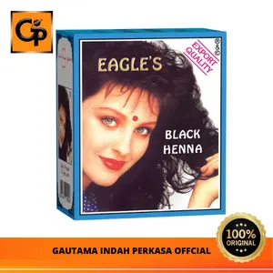 Pewarna Rambut Eagles Black Henna Hair Dyes Box isi 6pcs