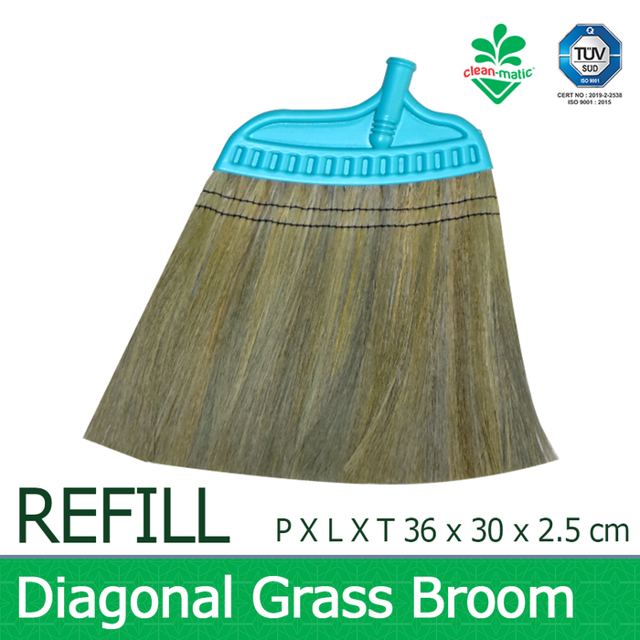 Gambar Refill Diagonal Grass Broom Sapu Rumput Lantai Tebal 076239 CleanMatic dari TCHOME TOKOPEDIA Kota Administrasi Jakarta Utara Tokopedia