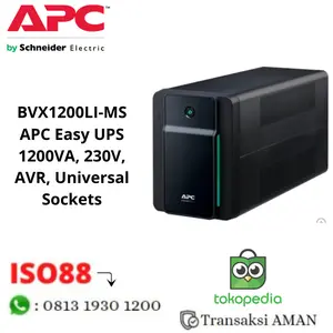 BVX1200LI-MS APC Easy UPS 1200VA, 230V, AVR, Universal Sockets