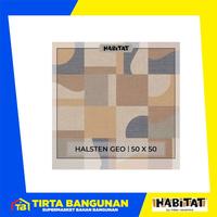 Gambar HABITAT KERAMIK 50 X 50 SERIES HALSTEN KW 1/ KERAMIK LANTAI - Halsten Cream dari Tirta Bangunan Kota Depok 1 Tokopedia