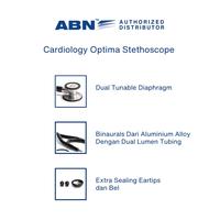 Gambar Stetoskop ABN Cardiology Optima | Cardiology Optima Stethoscope - Adult - Black dari ABN Official Indonesia Kota Administrasi Jakarta Pusat 3 Tokopedia