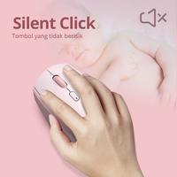 Gambar Micropack Mouse Wireless & Bluetooth - Silent Click - Soft Touch - 3 Devices - MS-201W - Cream dari Micropack Indonesia Kota Administrasi Jakarta Pusat 4 Tokopedia