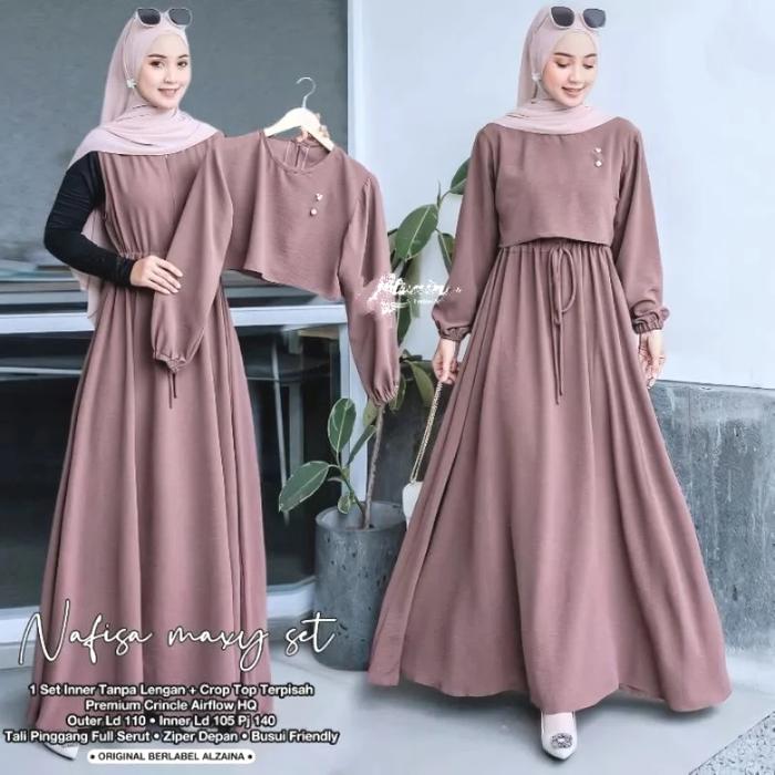 Gambar Baju Gamis Syari Terbaru Akira Maxi Dress Termurah dari Lapak Jaya22 Kab. Bandung Tokopedia