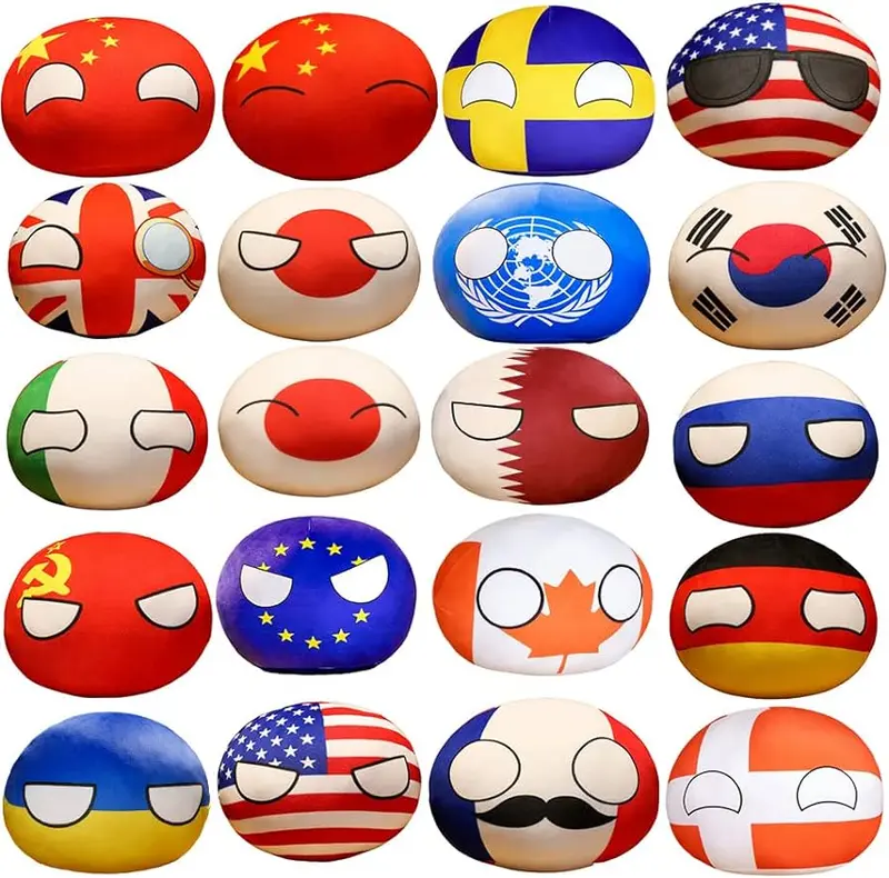 Boneka Bola Dunia Boneka Country ball Mini 20cm SIP Hadiah Ulang Tahun 0