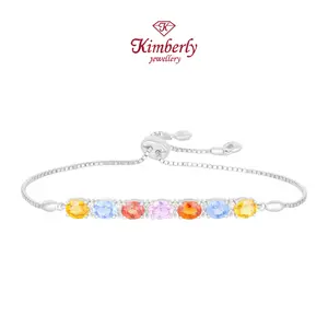Gelang Berlian Rantai Sapphire Serut KBE1060379 - Kimberly Jewellery