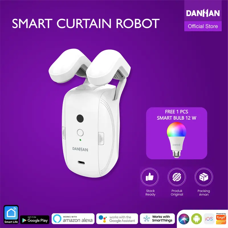 Smart Curtain Robot Danhan Gorden otomatis, Tirai Pintar, WiFi Wireless Tuya-Curtain Single 0