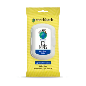 Earthbath Eye Wipes - Hypo Allergenic - Remove Tear Stain Dog & Cat