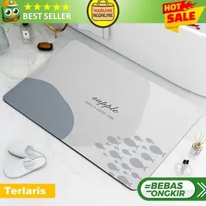 Keset Kamar Mandi Non-Slip Super Absorbent Quick Dry 80x49cm - GG-58