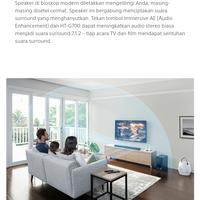 Gambar Sony Soundbar HT-G700 Dolby Atmos Speaker Sound bar 3.1Ch 400W HTG700 dari wind' shop official Kota Tangerang Selatan 4 Tokopedia