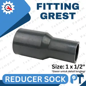 Vlok Sok 1 x 1/2 - Plok Sock 1x1/2 - Reducer Socket 1" x 1/2" GREST AW