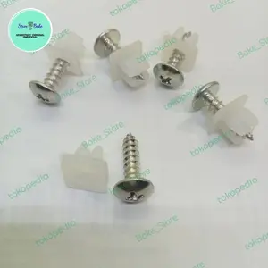1 set kancing plastik Clip klip dudukan baut scrup skrup  baut m4