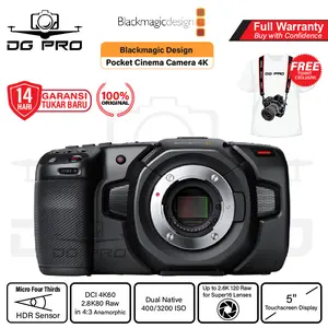 Blackmagic Design Pocket Cinema Camera 4K Black Magic Original