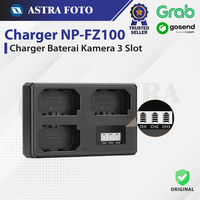 Gambar Charger Baterai Kamera NP-FZ100 3 Slot for Sony ILCE-9 A7III A7IV A7C dari Astra Foto Kota Administrasi Jakarta Pusat 1 Tokopedia