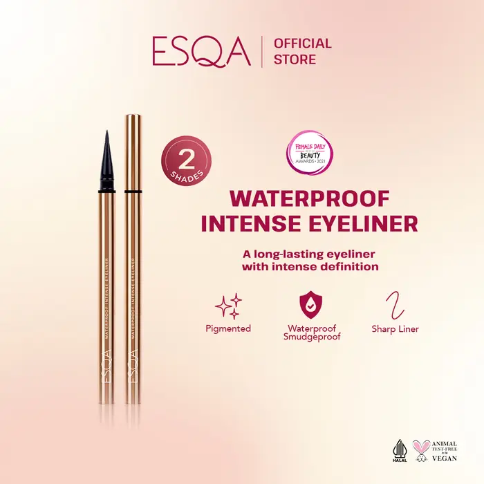 Gambar ESQA Waterproof Intense Eyeliner - Black dari Esqa Cosmetics Kota Tangerang 5 Tokopedia