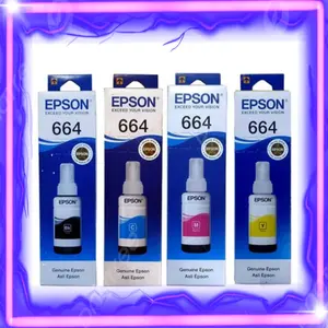 TINTA PRINTER EPSON 664 ORIGINAL( BLACK, MAGENTA, YELLOW, CYAN) -